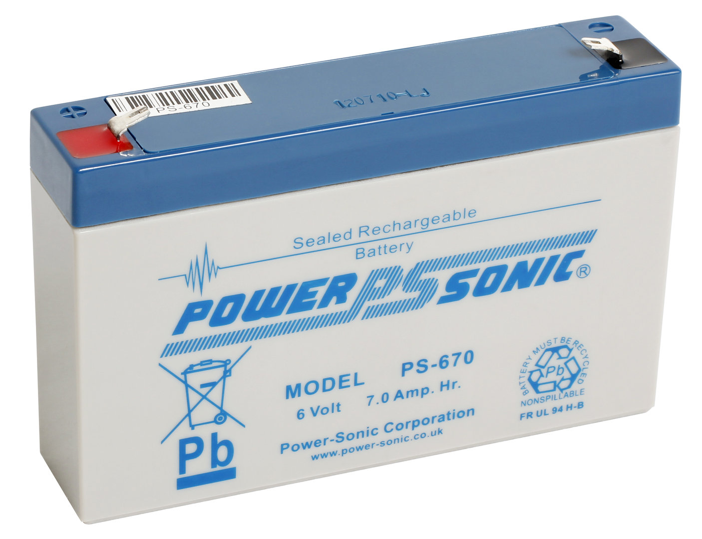 Power-Sonic 6V 7AH - PS670GB
