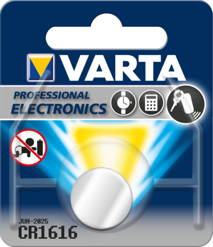 Pile bouton lithium VARTA CR1616