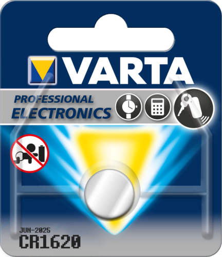 Pile bouton lithium VARTA CR1620