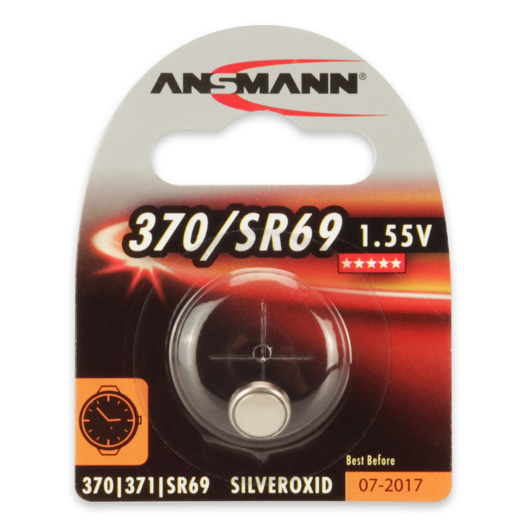 Pile bouton oxyde d'argent ANSMANN 370/371 - SR 69