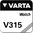 Pile bouton oxyde d'argent VARTA 315 - SR716SW