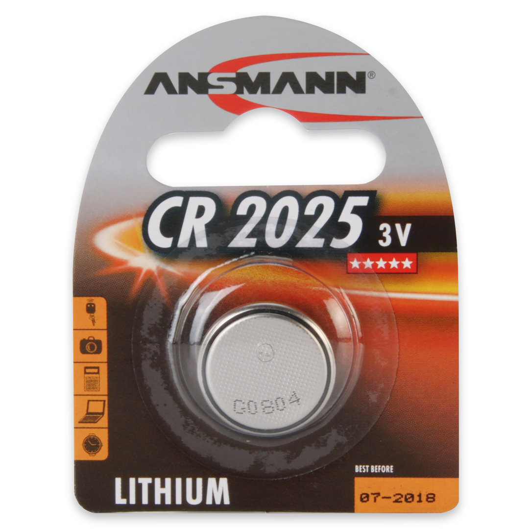 Pile bouton lithium ANSMANN CR2025