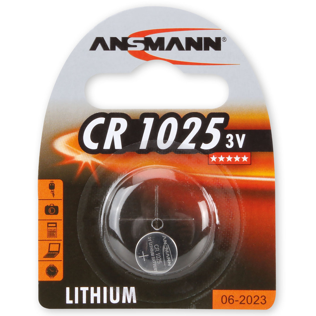 Pile bouton lithium ANSMANN CR1025