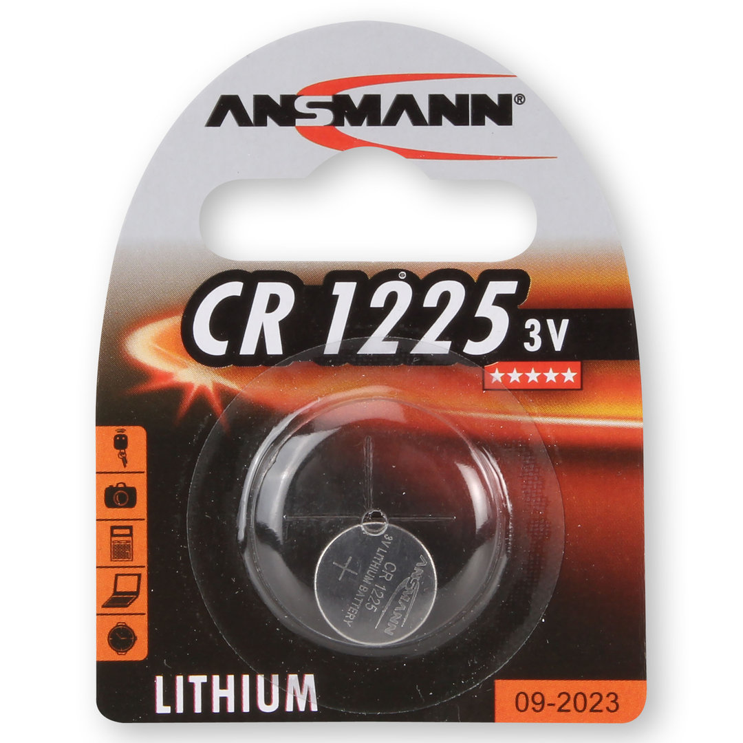 Pile bouton lithium ANSMANN CR1225