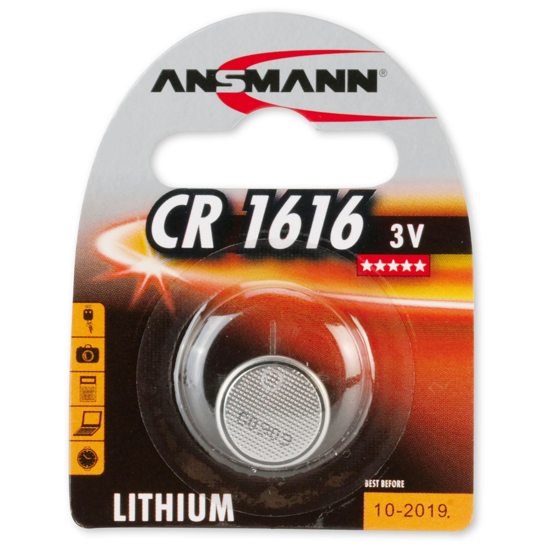 Pile bouton lithium ANSMANN CR1616