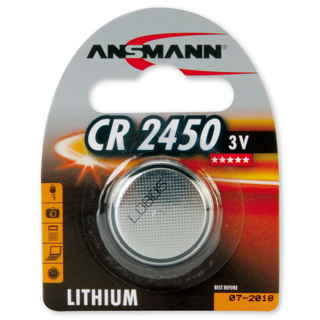 Pile bouton lithium ANSMANN CR2450