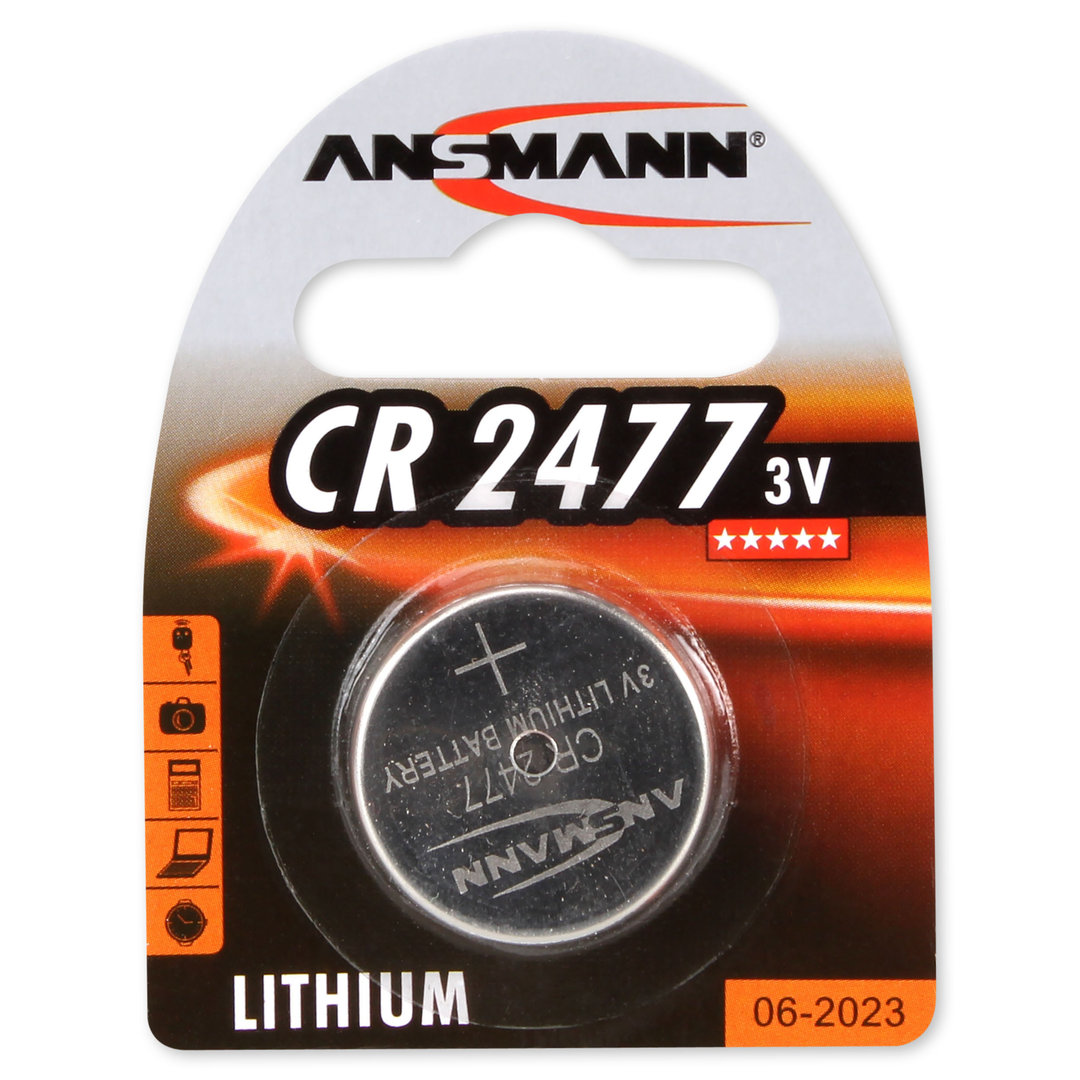 Pile bouton lithium ANSMANN CR2477