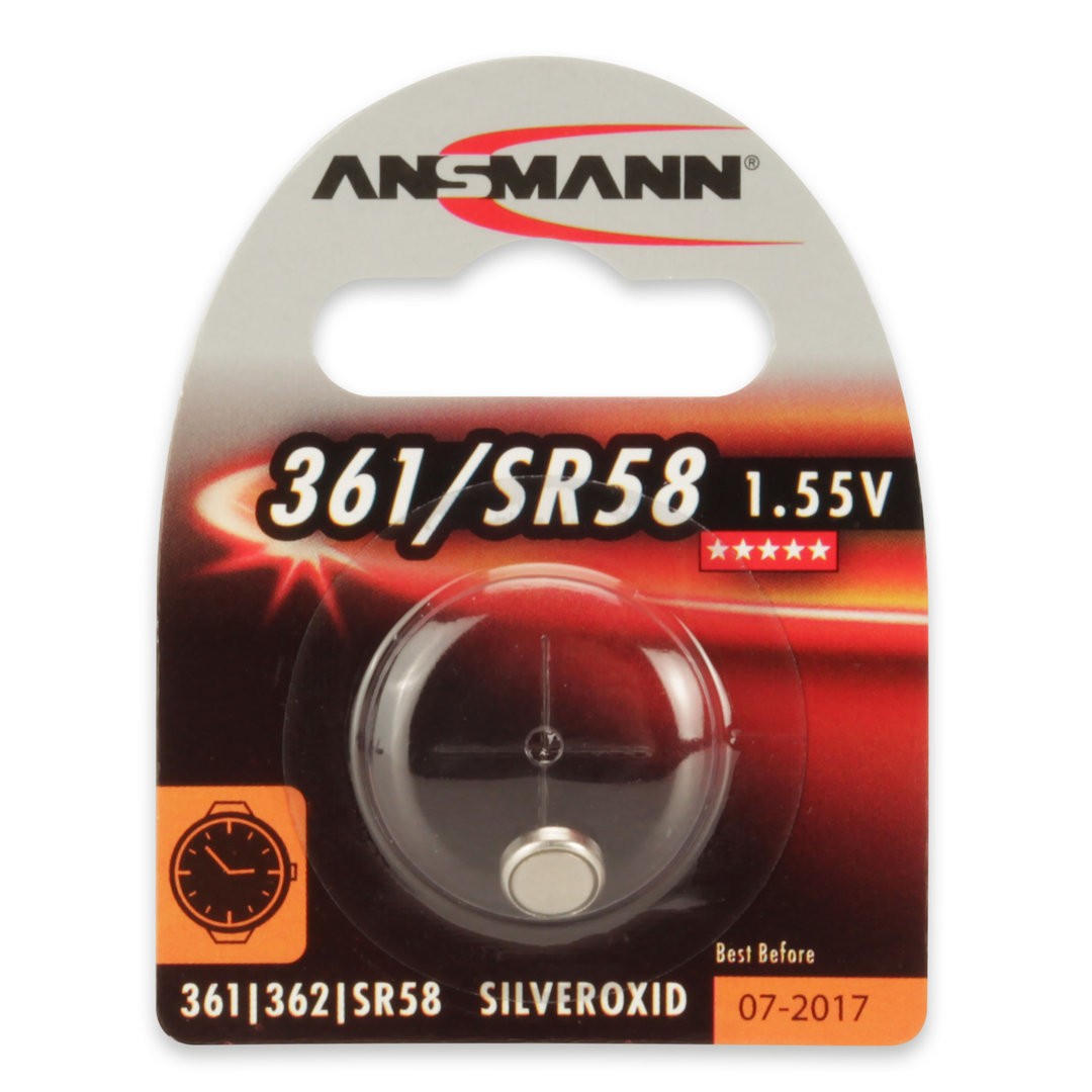 Pile bouton oxyde d'argent ANSMANN 361/362 - SR 58