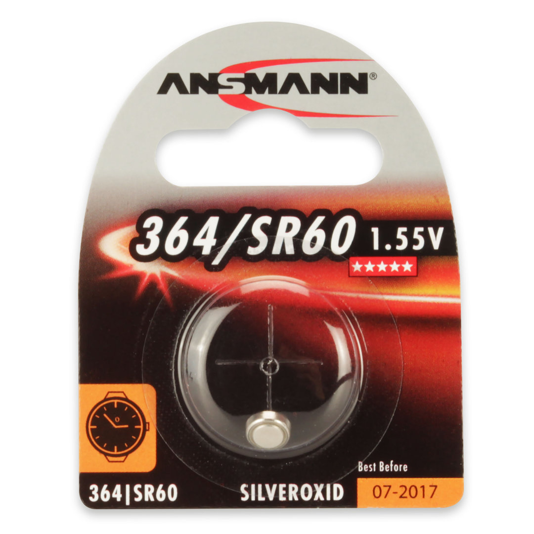 Pile bouton oxyde d'argent ANSMANN 364 - SR60
