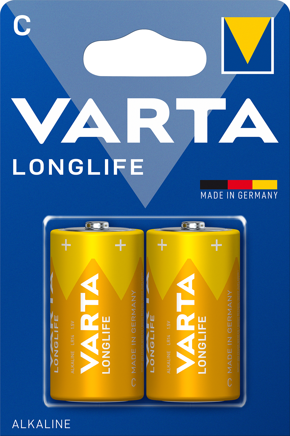 Blister de 2 Piles 1.5v VARTA LR14/C Long Life