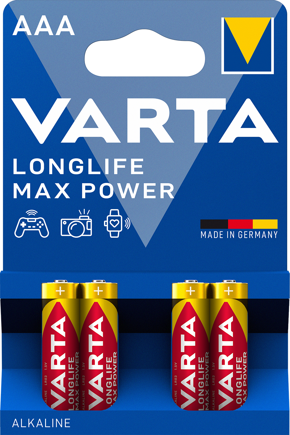 Blister de 4 Piles 1.5v VARTA LR03/AAA Maxi Power