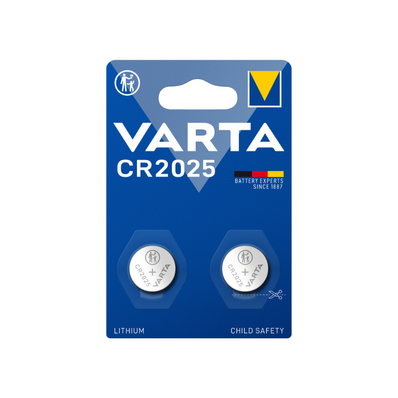 Pile bouton lithium VARTA CR 2025 – Image 2