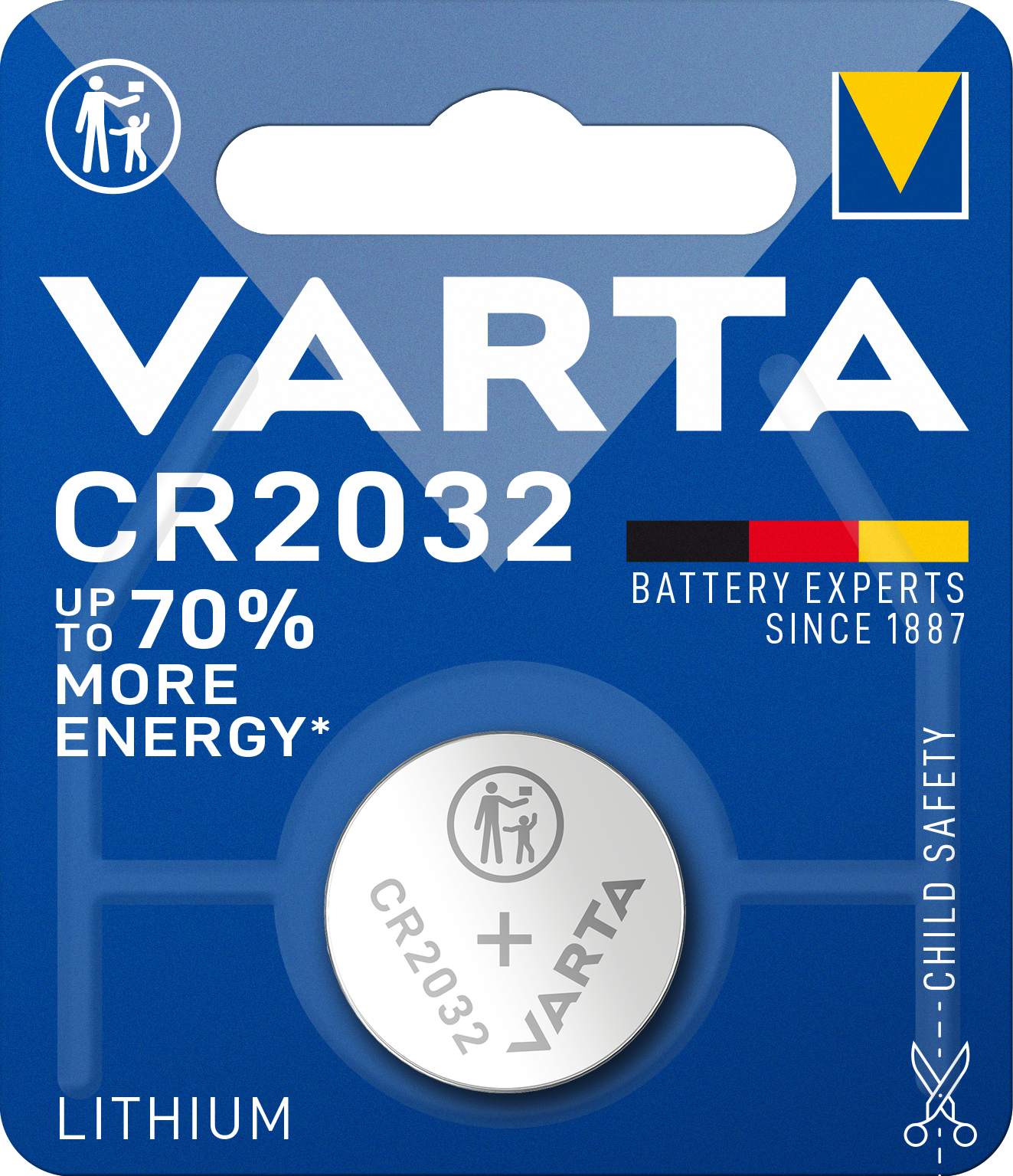 Pile bouton lithium VARTA CR 2032 – Image 2